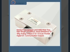 Sensor Aliran Medis CAFS5008 Jangkauan Aliran Luas 0-60m/S, Ketahanan Kejut 100g Output Analog (1 hingga 5 V) (Mampu Menyediakan Output Komunikasi I2C Digital)